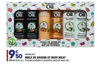 ALDI Huile De Douche Et Body Milk Natura Oil offre