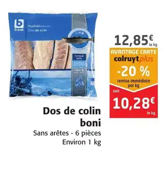 Colruyt Dos de Colin Boni offre