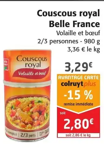 Colruyt Couscous royal Belle France offre