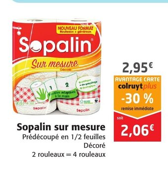 Colruyt Sopalin Sur Mesure offre