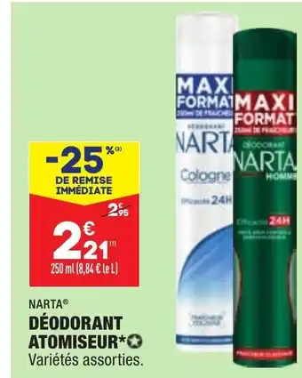 ALDI Déodorant Atomiseur offre