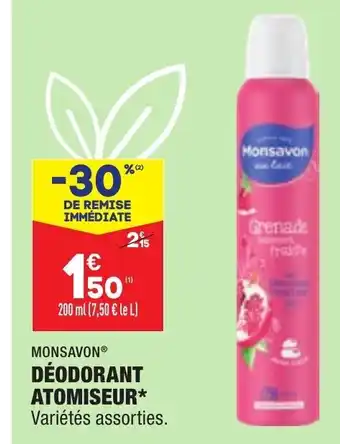 ALDI Déodorant Atomiseur offre