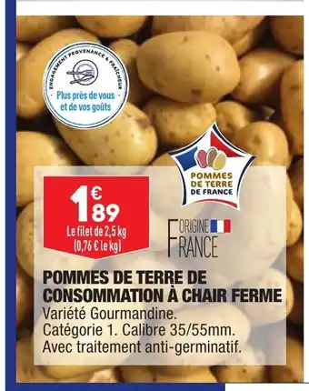 ALDI Pommes de Terre de Consommation à Chair Ferme offre