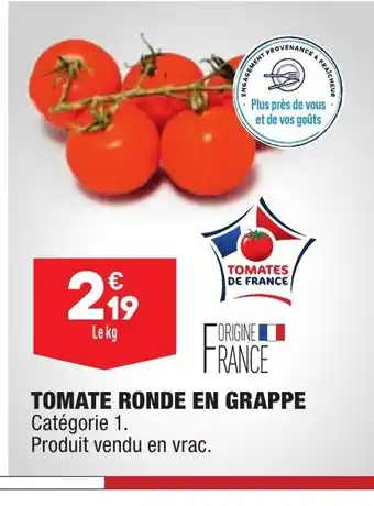 Tomate ronde En Grappe