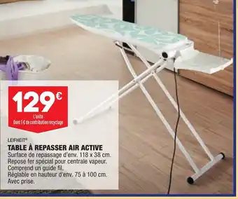 ALDI Table à Repasser Air Active offre