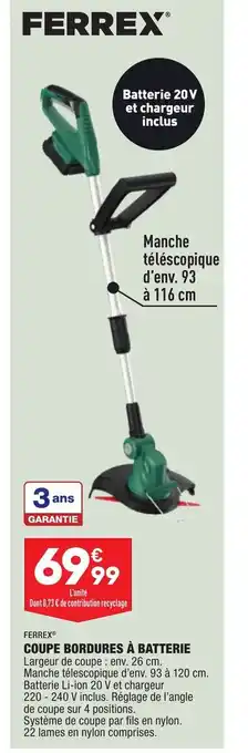 ALDI Coupe Bordures à Batterie offre