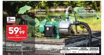 ALDI Pompe de Jardin offre