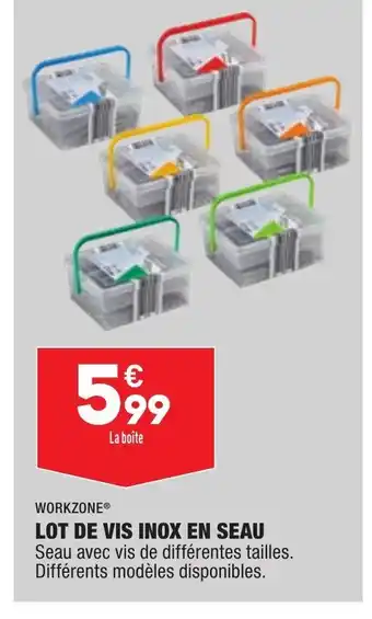 ALDI Lot de Vis Inox En Seau offre