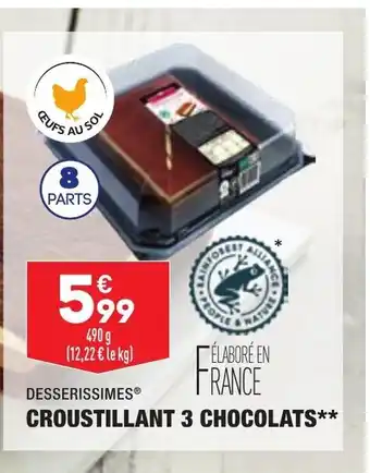ALDI Croustillant 3 Chocolats offre