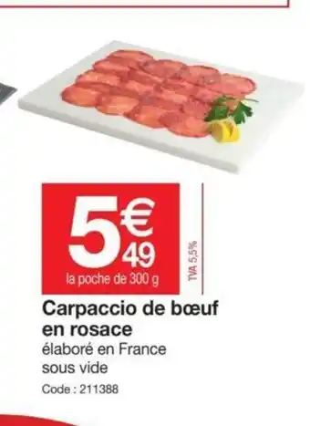 Promocash Carpaccio de Bœuf offre