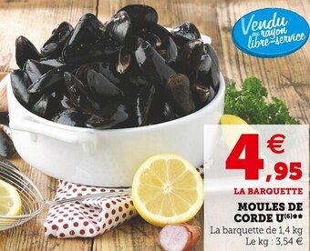 Super U Moules de corde u offre