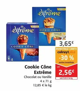 Colruyt Cookies cone extreme offre