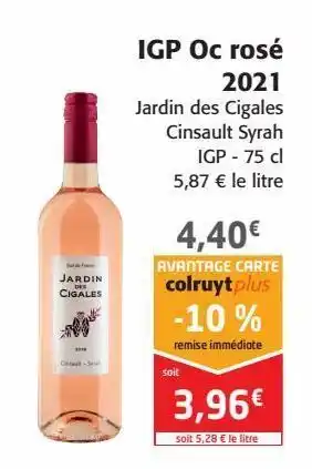 Colruyt Igp oc rosé offre