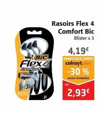 Rasoirs flex 4 comfort bic