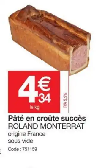 Promocash Pâté en croûte Succès offre