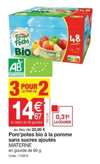 Pom'Potes Bio à La Pomme