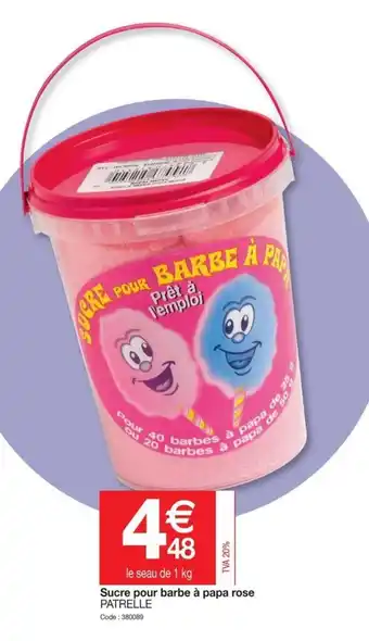 Promocash Sucre pour barbe à papa rose offre