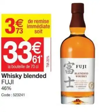 Promocash Whisky blended offre