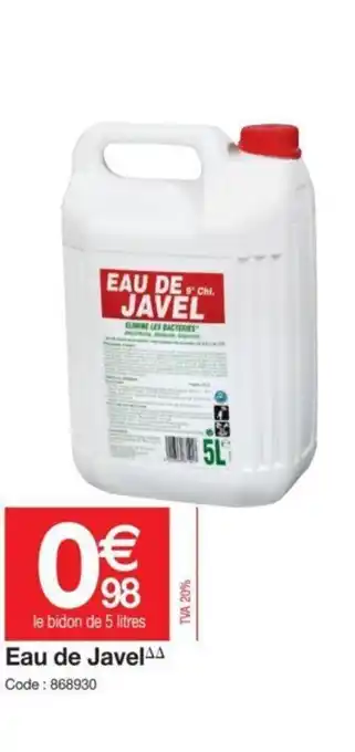 Promocash Eau De Javel offre