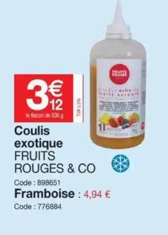 Promocash Coulis Exotique offre