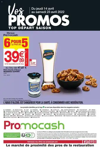 Promocash Biére Blonde D'Alsace Mosbrau Export offre