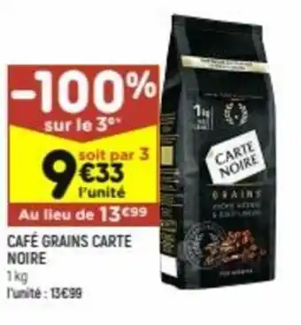 Leader Price Café grains carte noire offre