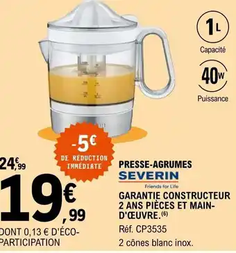 E.Leclerc Presse-agrumes offre