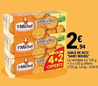 E.Leclerc Sablé de rets "saint michel" offre