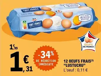 E.Leclerc 12 Oeufs frais offre