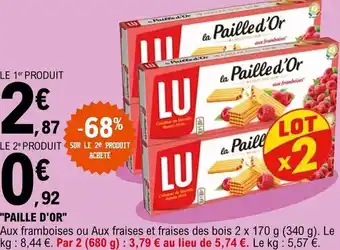 E.Leclerc "paille d'or" offre