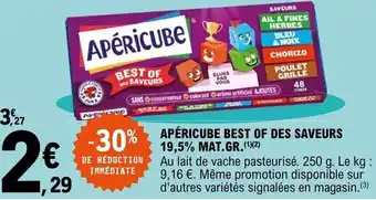 E.Leclerc Apéricube best of des saveurs offre