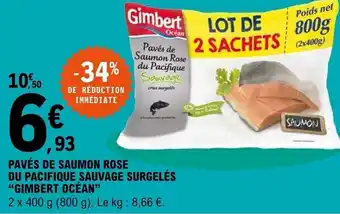 E.Leclerc Pavés de saumon rose offre