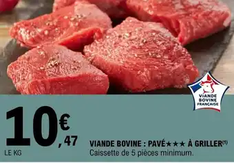 E.Leclerc Viande bovine : pavé offre