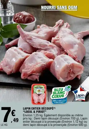 E.Leclerc Lapin entier découpé offre
