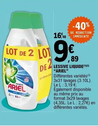 E.Leclerc Lessibe liquide offre
