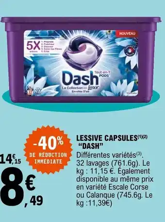 E.Leclerc Lessibe capsules offre