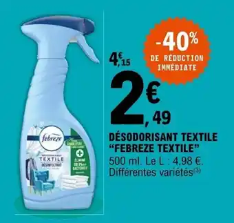 Désodorisant textile