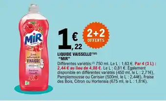 E.Leclerc Liquide vaisselle offre