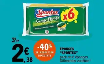 E.Leclerc Éponges "spontex" offre