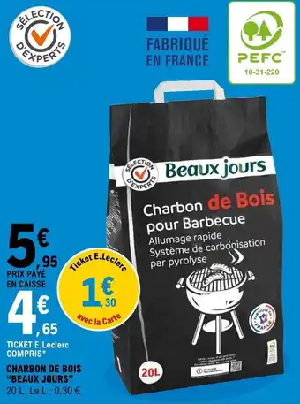 E.Leclerc Charbon de bois offre