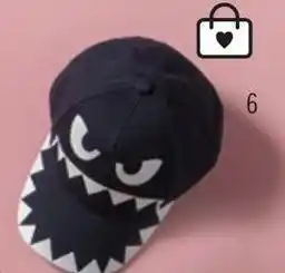 Casquette en toile Ă motif monstre