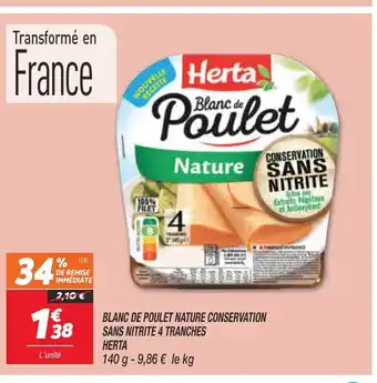 Netto Blanc de Poulet Nature Conservation offre