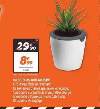 Netto Pot de Fleurs Auto-Arrosant offre