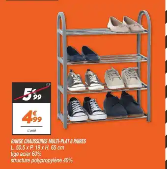 Range Chaussures Multi-Plat 8 Paires