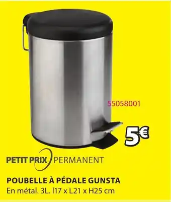 JYSK Poubelle à Pédale Gunsta offre