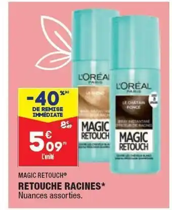 Retouche racines