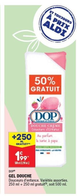 ALDI Gel douche offre