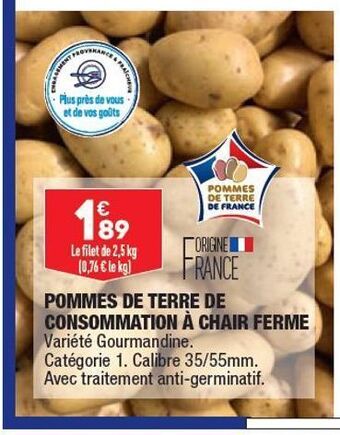 ALDI Pommes de terre de consommation a chair ferme offre