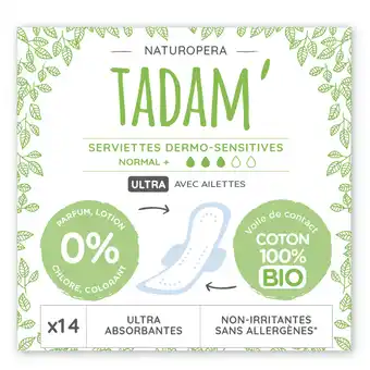 Auchan Serviettes hygiéniques tadam offre