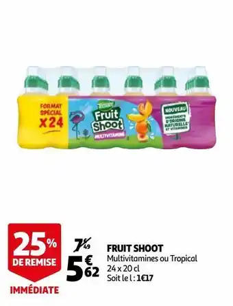 Auchan Fruit shoot offre